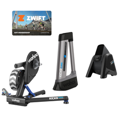 Wahoo Kickr Smart trainer + Climb + Headwind + Zwift Membership Card subscription