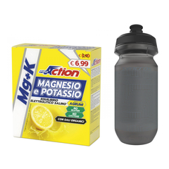 ProAction Magnesio e Potassio Mg+K Nahrungsergänzungsmittel + Syncros Corporate G4 Flasche