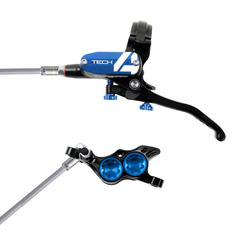 Hope Tech4 E4 Braided disck brake set black blue