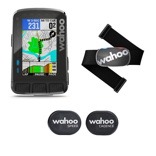 Wahoo Fitness Elemnt Bolt V2 GPS Computer - Tickr Cardio / Speed / Cadence  Bundle