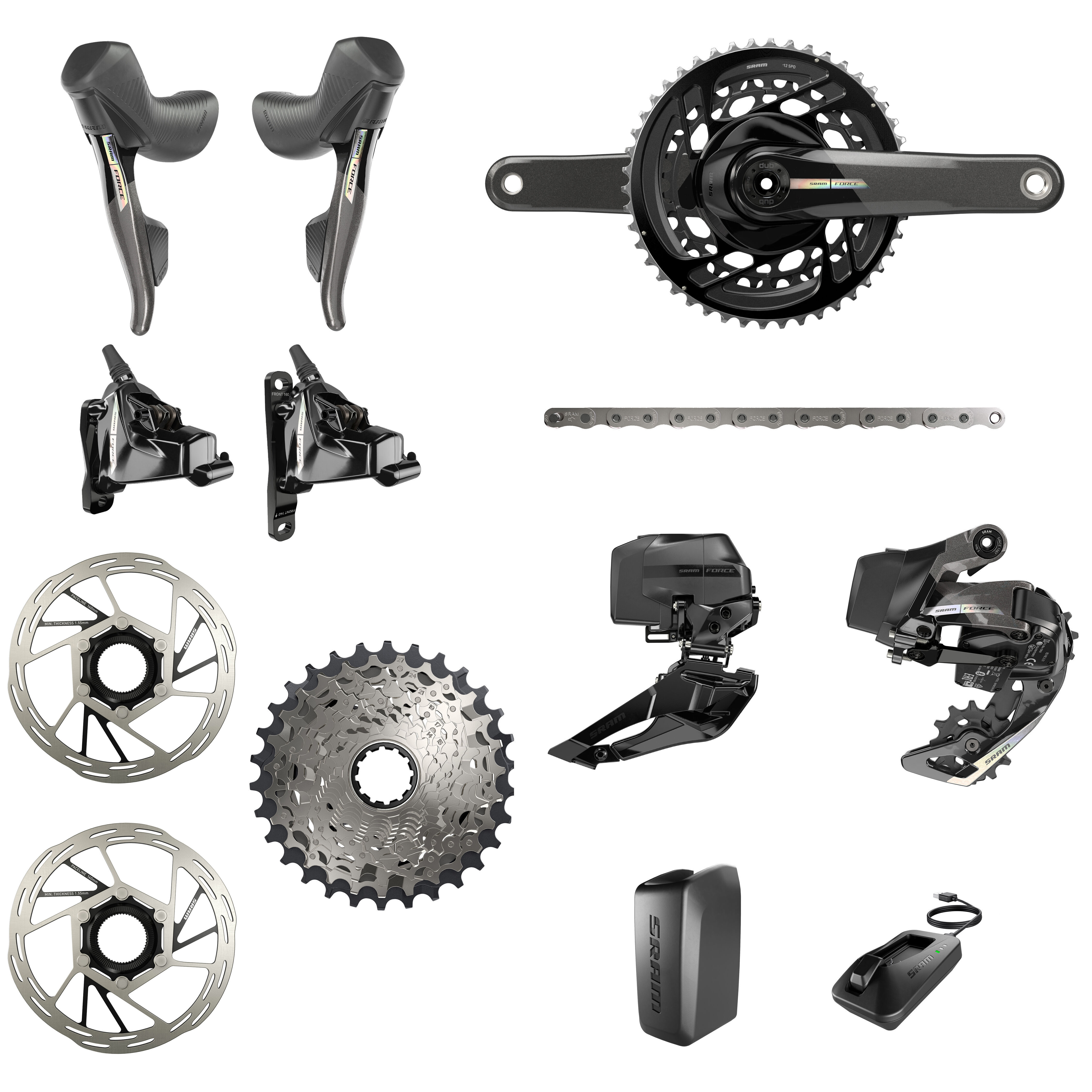 Sram Force AXS D2 Disc HRD flat mount 2x12s 50-37 group 2023 LordGun ...