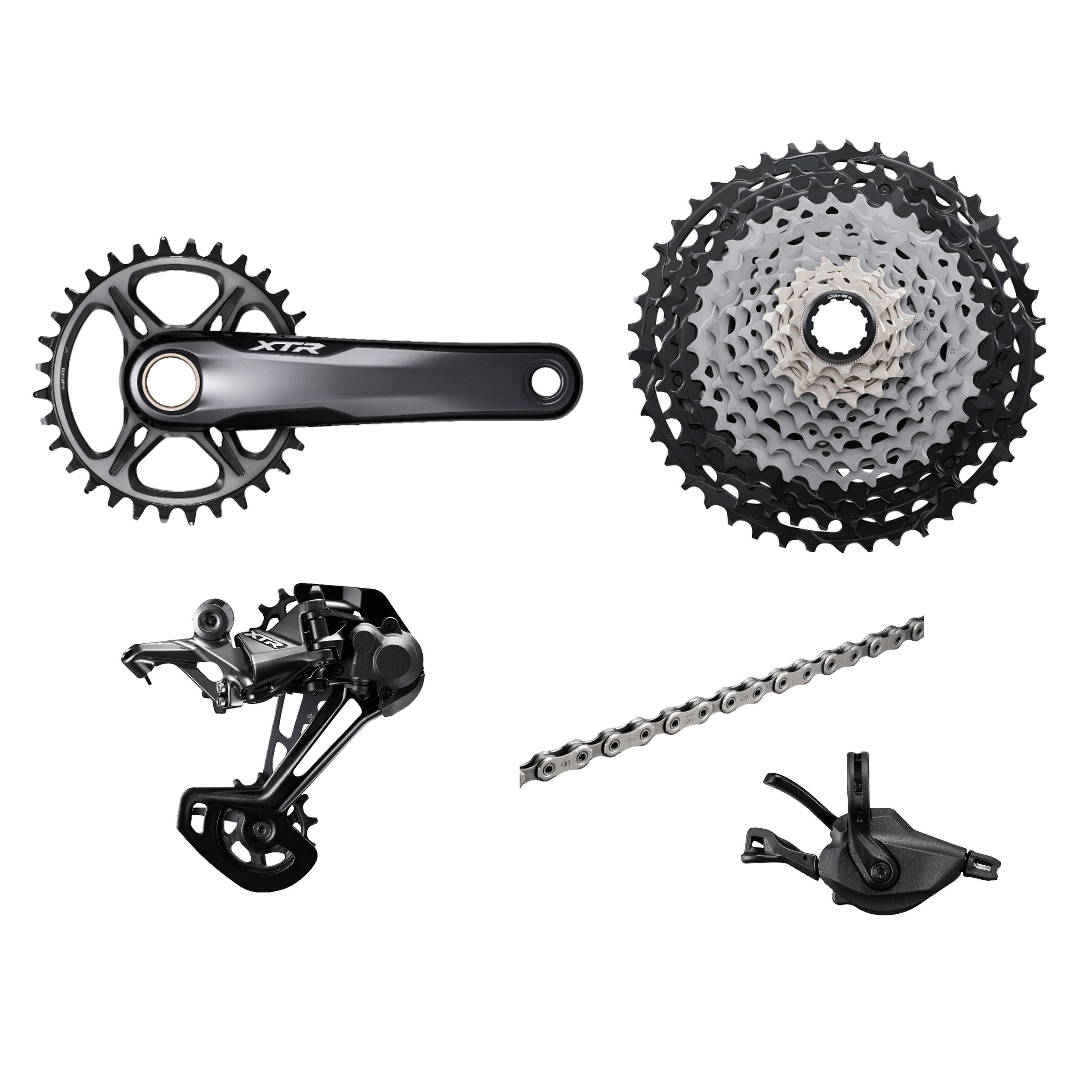 Shimano XTR M9100 1x12S Disc groupset without brakes