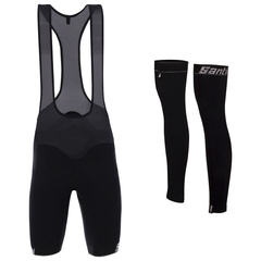 Santini H20 BeHot Eureka winter bib shorts + leg warmers kit