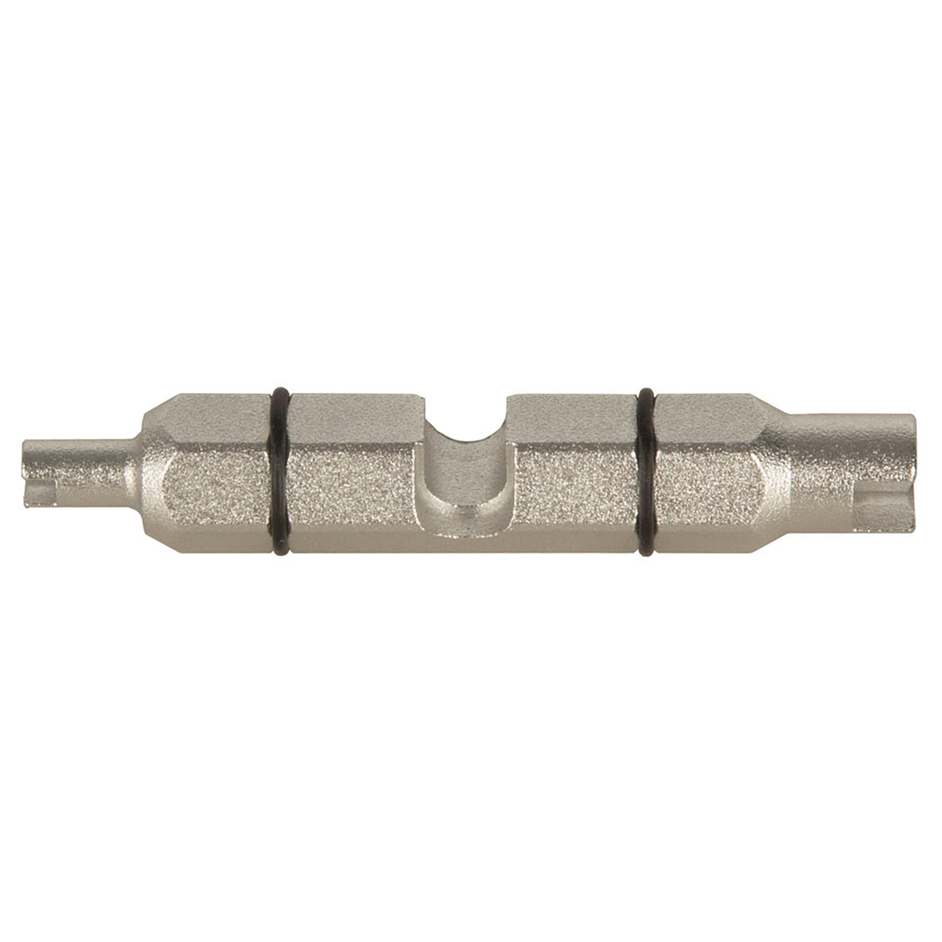 100 Premium Metal Schrader Tire Valve Core Remover Tool And Stem Caps – Chrome, Free Shipping