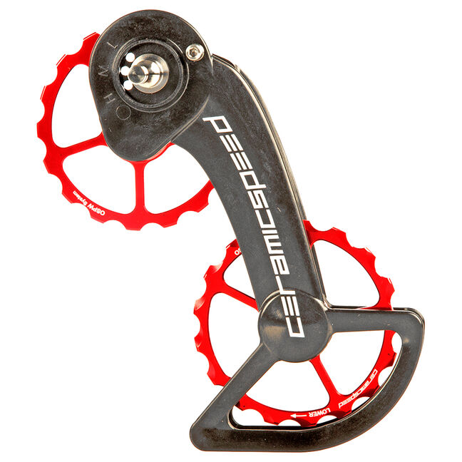 SRAM RED eTap AXS セラミックスピード ZWIFT OSPW付 CeramicSpeed OSPW Sram Red eTap Oversized rear derailleur cage and