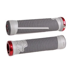 ODI Manopole di Manubrio - CF - BMX | Lock-On V2.1 | 135mm - grey / orange ODI Manopole di Manubrio - CF - BMX | Lock-On V2.1 | 135mm - grey / orange