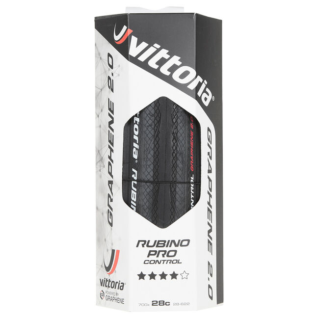 Vittoria Rubino Pro Control IV Graphene 2.0 Road Bike Tire - Foldable Clincher For Rough Road Conditions
