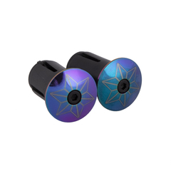 Ruban Adhésif Guidon Bling Oil Slick Avec Bouchons Gravé