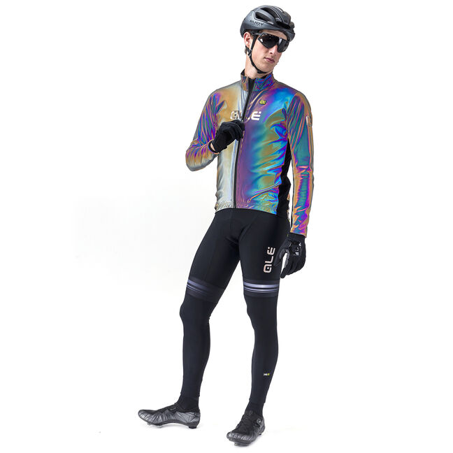 iridescent cycling jacket