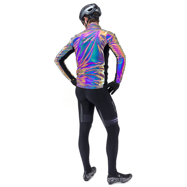 iridescent cycling jacket