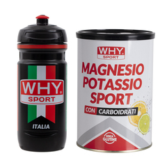 Integratore Why Sport Magnesio Potassio Sport 400 g + borraccia Elite