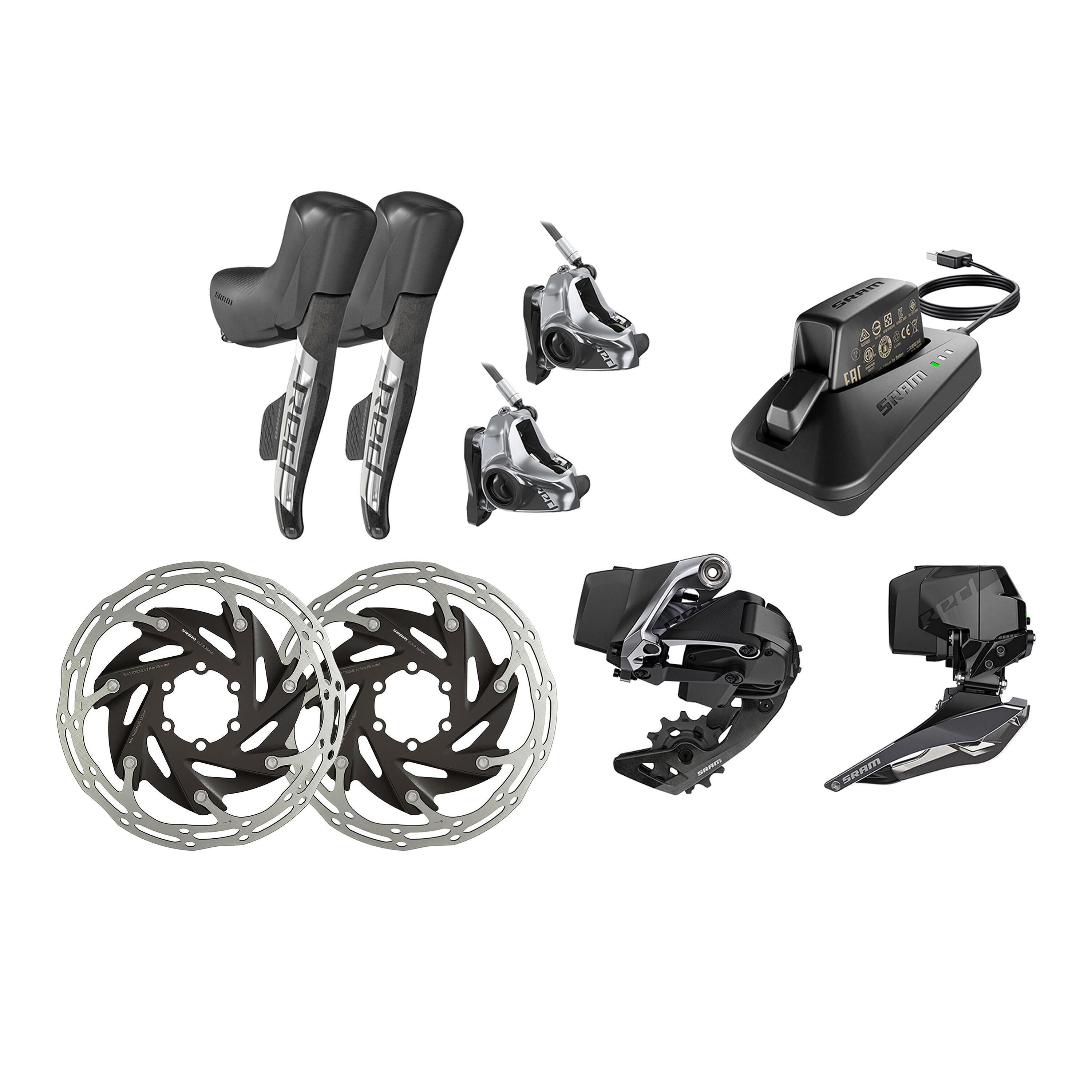 Sram Red eTap AXS Disc upgrade kit HRD flat mount 6 bolts LordGun online bike store