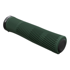 GORIX Bike Ergo Grips Bar End Ciclo Lock On Manubrio Mountain Bike MTB (GX 849AD3 L1 G2) (Grigio × Nero
