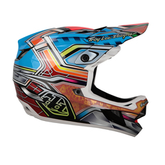 Casco Troy Lee Designs D4 Polyacrylite MIPS – Integrale BMX MTB DH Blu