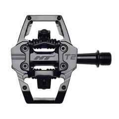 Pedali HT Components M2 Leopard M &ndash; Olio Slick Argento In Alluminio Per Mountain Bike