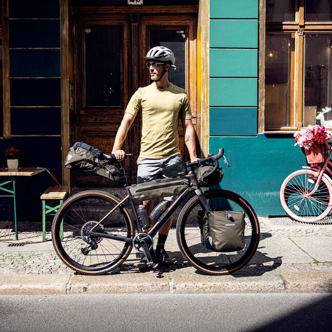 Protège-cadre De Vélo En Cuir Marron - Pour Tube Horizontal - Marque BLB - Neuf