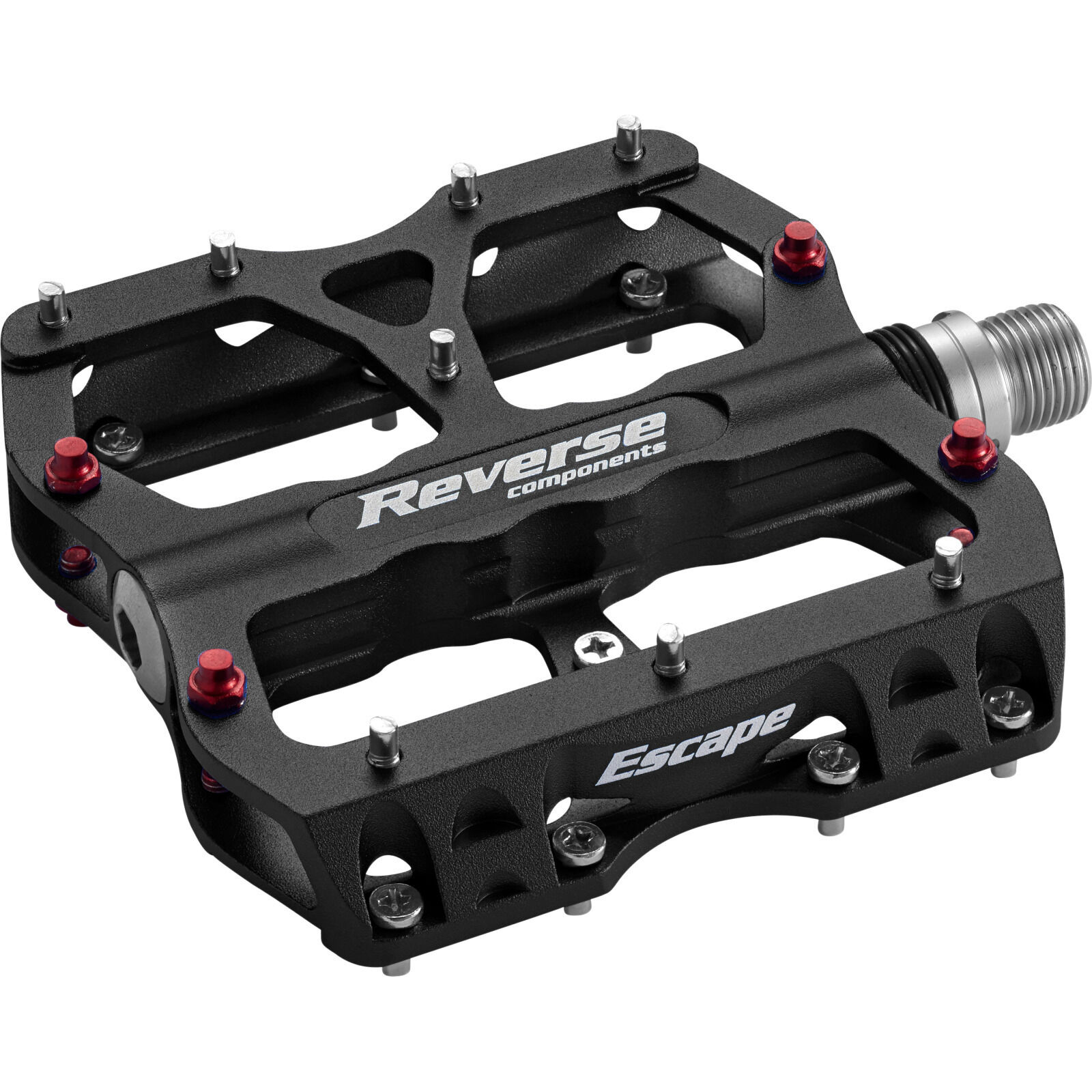 Pedali Reverse Escape Pro Piattaforma: Presa Mostruosa Con Pins Rosso Fuoco