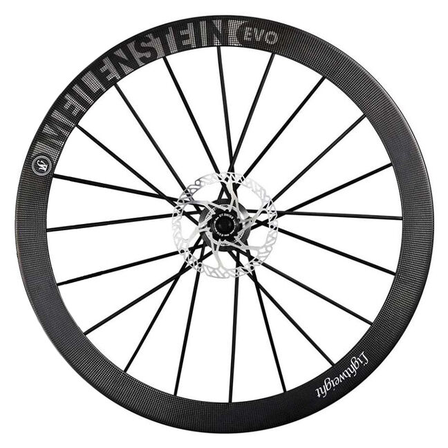 Lightweight Meilenstein EVO disc tubeless Schwarz Edition front wheel