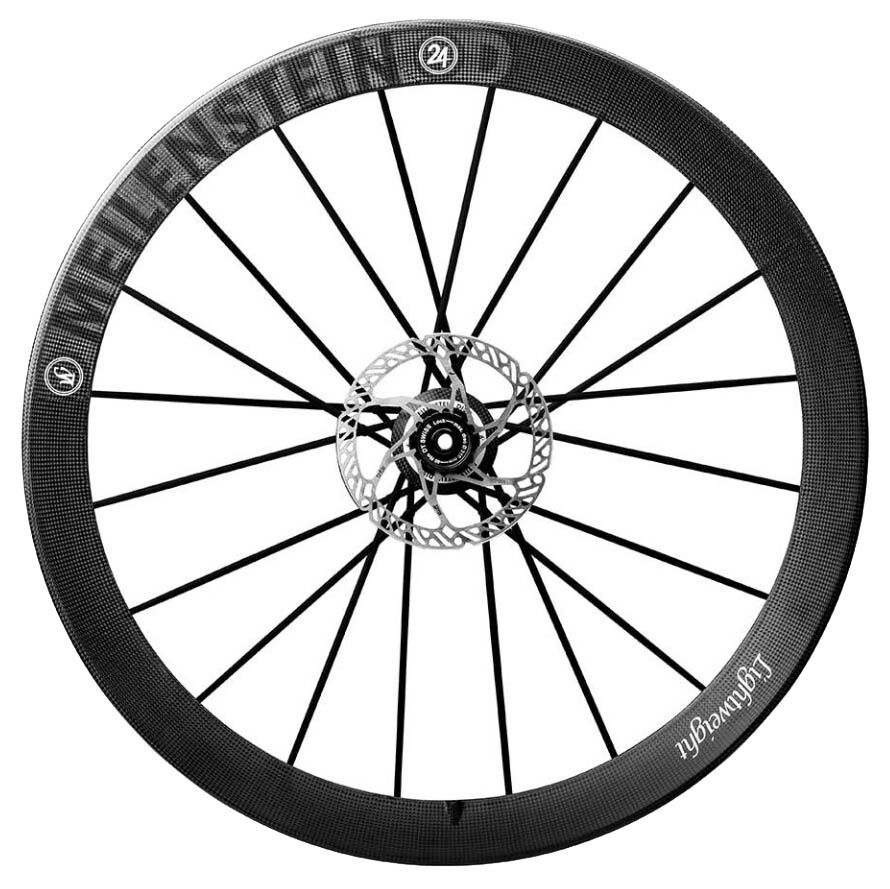 Lightweight Meilenstein T 24D Schwarz ED Disc Carbon tubeless front