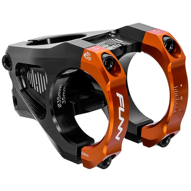Attacco Manubrio Bici In Lega Di Alluminio 31,8x35 Mm – Lavorato CNC, Per Mountain Bike E Downhill (Rosso)