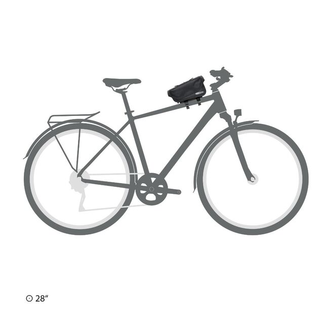 BTR GEN6 Borsa Da Tubo Orizzontale Con Tasca Trasparente Per GPS/Smartphone | Borsa Bici Con Cinghie Impermeabile