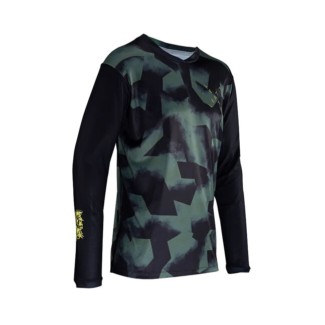 ウェア Size M Leatt 3.0 DH Jeresy (ZOMBIE) Leatt 3.0 Gravity Zombie Mens MTB Mountain Bike Jersey Blue