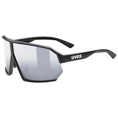 Uvex mtn perform Glasses - black-purple matt/supravision mirror purple