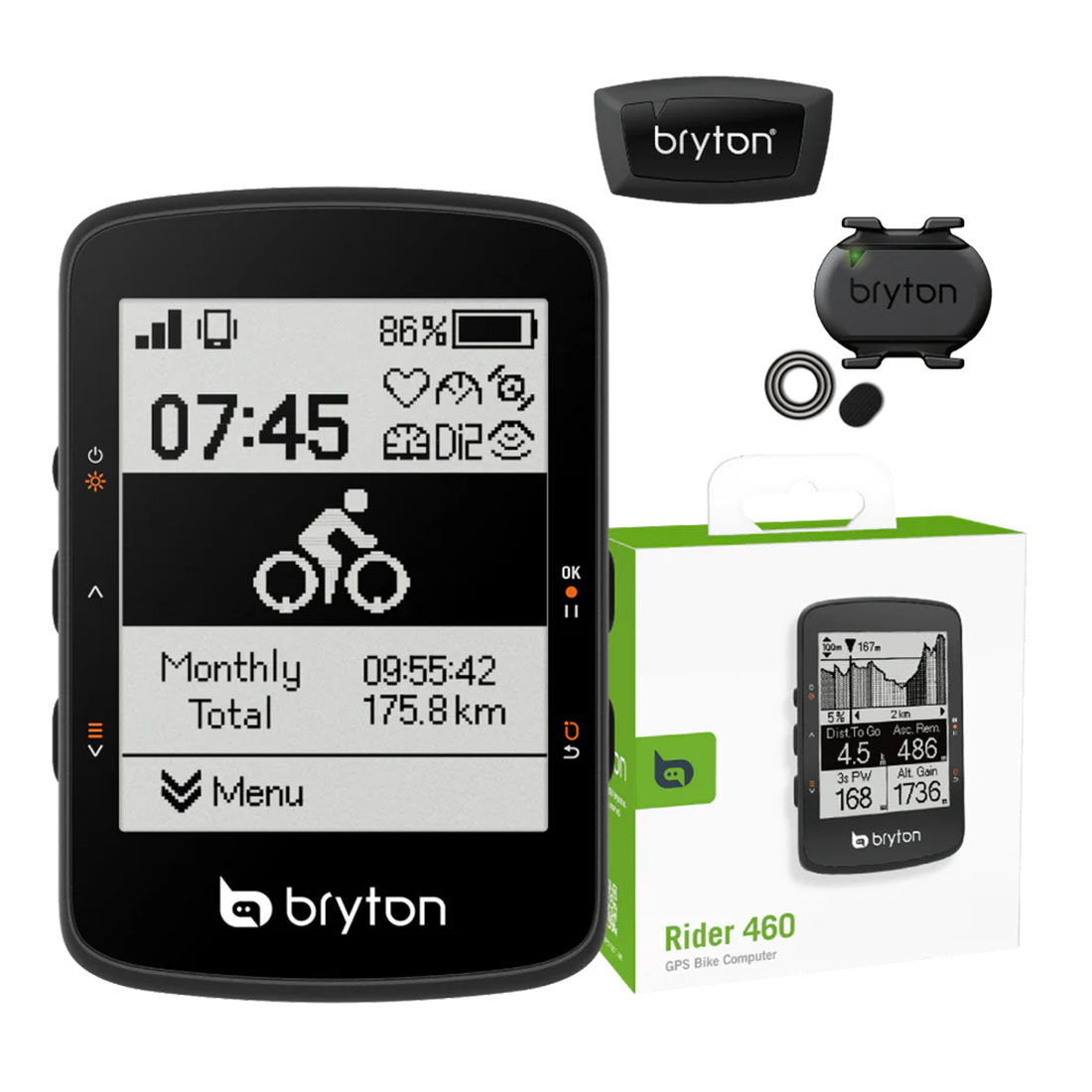 Ciclocomputer Bryton Rider Gps 460D + sensori LordGun online bike