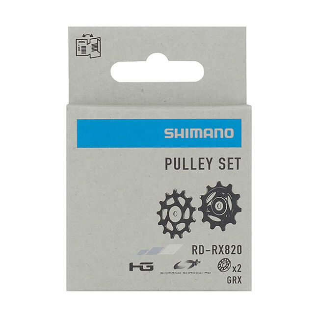 TRiPEAK Set Pulegge Ruota Di Sostegno In Ceramica Grandi Dimensioni 11/18T Per Deragliatore Posteriore Shimano GRX RD-RX810/815 - 11 Velocità, Nero - 2