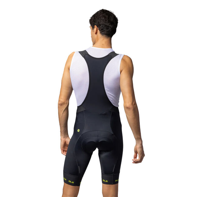 Alé Cycling Prr Strada Cuissard à bretelles pour femme, Noir/rose fluo, 3XL
