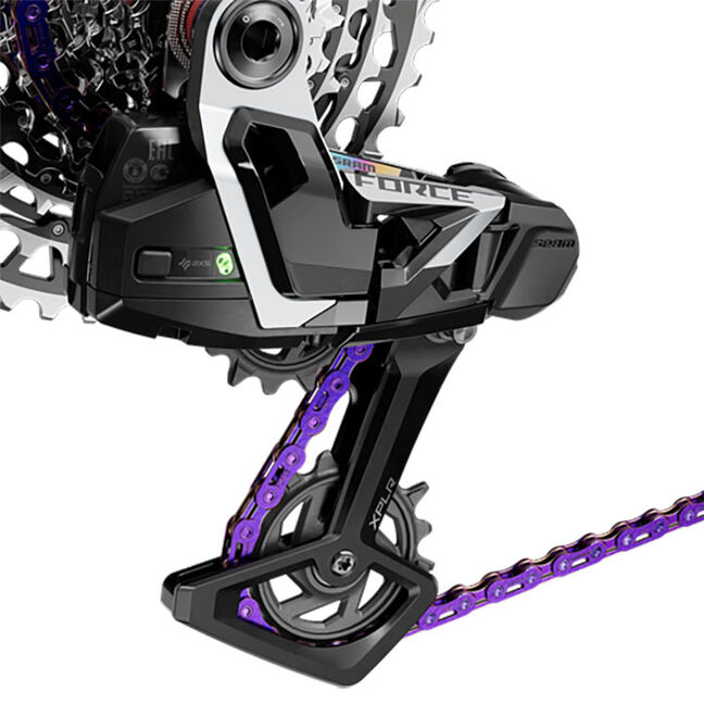 Catena SRAM RED AXS E1 Flattop 12/13 Velocità 126 Maglie - Argento Con Powerlock