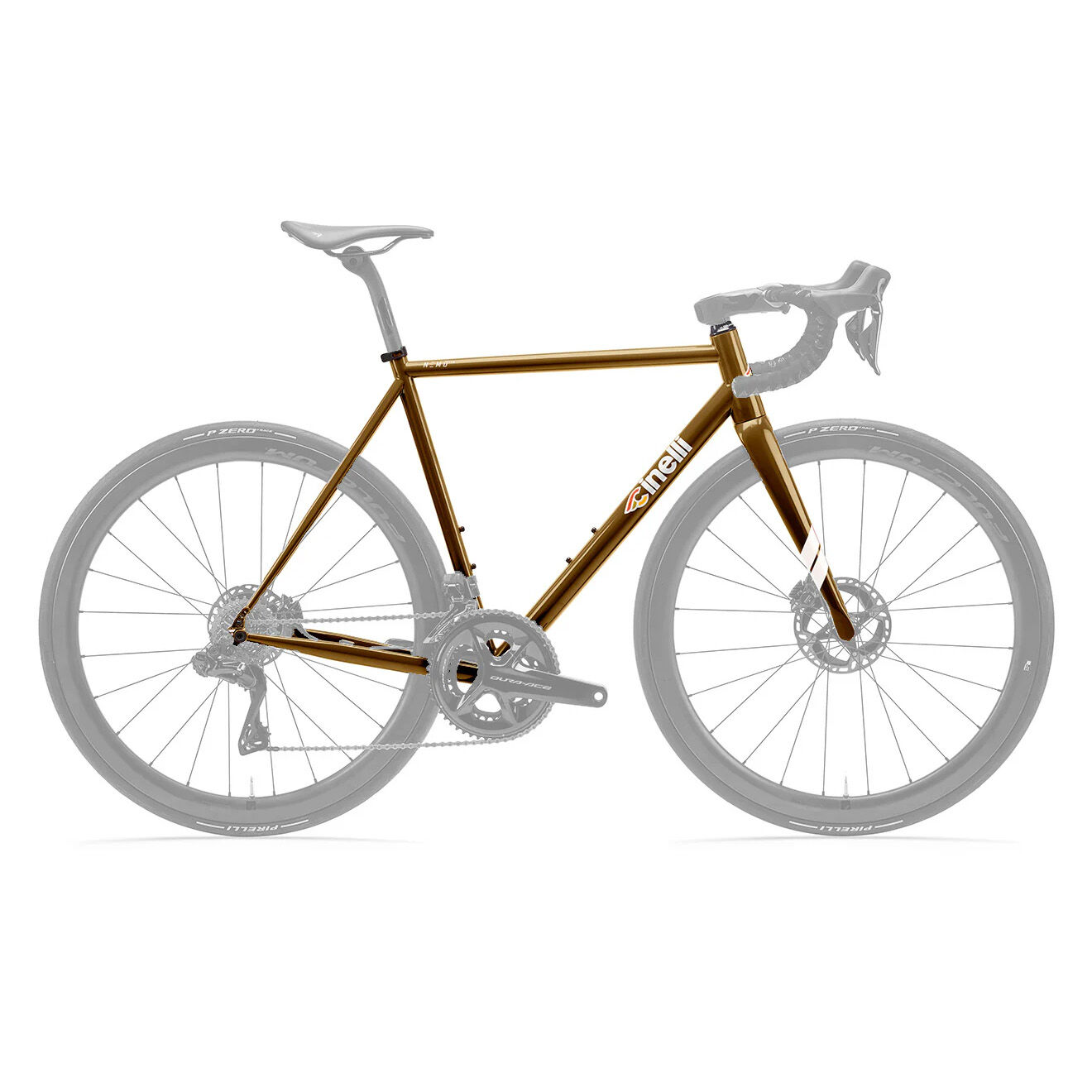 Cadre Vélo Route Cinelli Nemo TIG Acier, 54 Cm, Freins Disque, Rose – Neuf