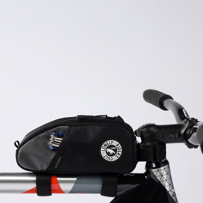Borsa A Triangolo Per Telaio Bici + Tracolla - Porta Attrezzi - Colore Rosa Neon
