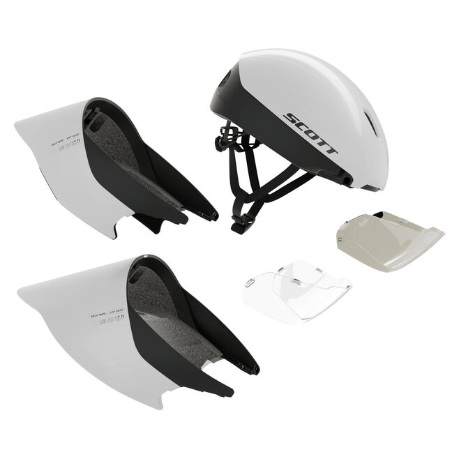bike helmet scott Tago Plus (CPSC) white/black / Small Inspired by adult helmets Scott Helmet Chomp Contessa (CPSC)