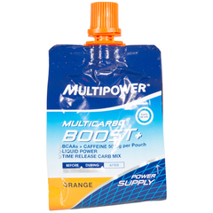 Multipower Multicarbo Boost+ orange dietary supplement