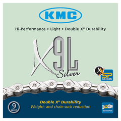 KMC X9L silver 9S chain