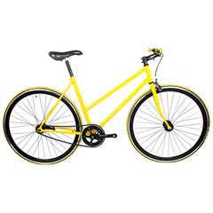 Vélo Single Speed Black&Yellow t. 48